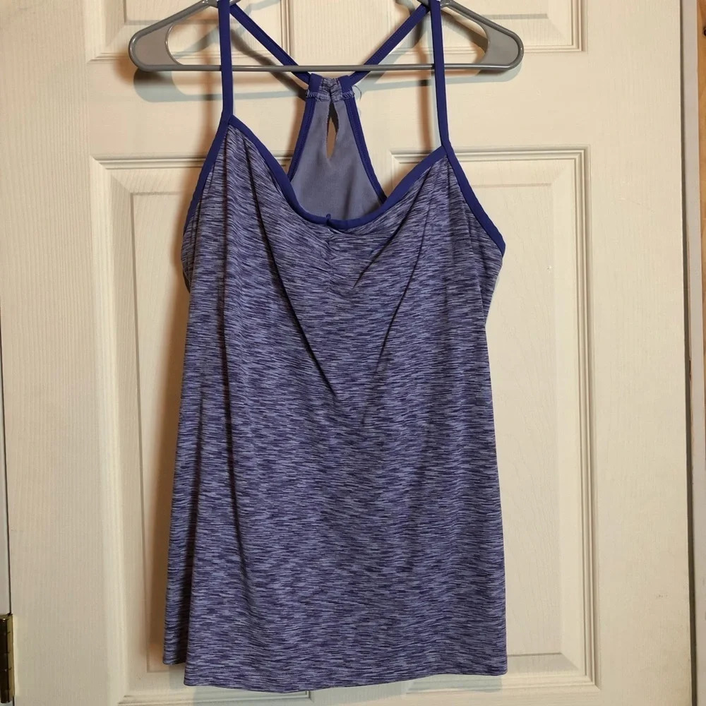 Blue Spacedye Lucy Heart Centered Cami XL GUC